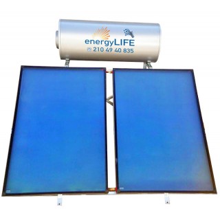 Ηλιακός Θερμοσίφωνας 200 λίτρα με επιλεκτικό συλλέκτη 4,00m2. Double Glass