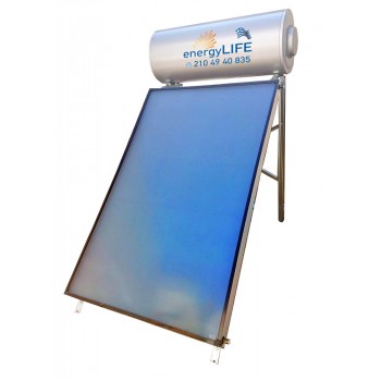 Ηλιακός θερμοσίφωνας 200 λίτρα με επιλεκτικό συλλέκτη 2,75m2 Double Glass