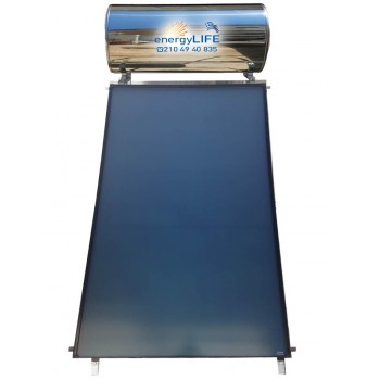 Ηλιακός Θερμοσίφωνας INOX/GLASS 120 λίτρα με επιλεκτικό συλλέκτη 2,00m2.