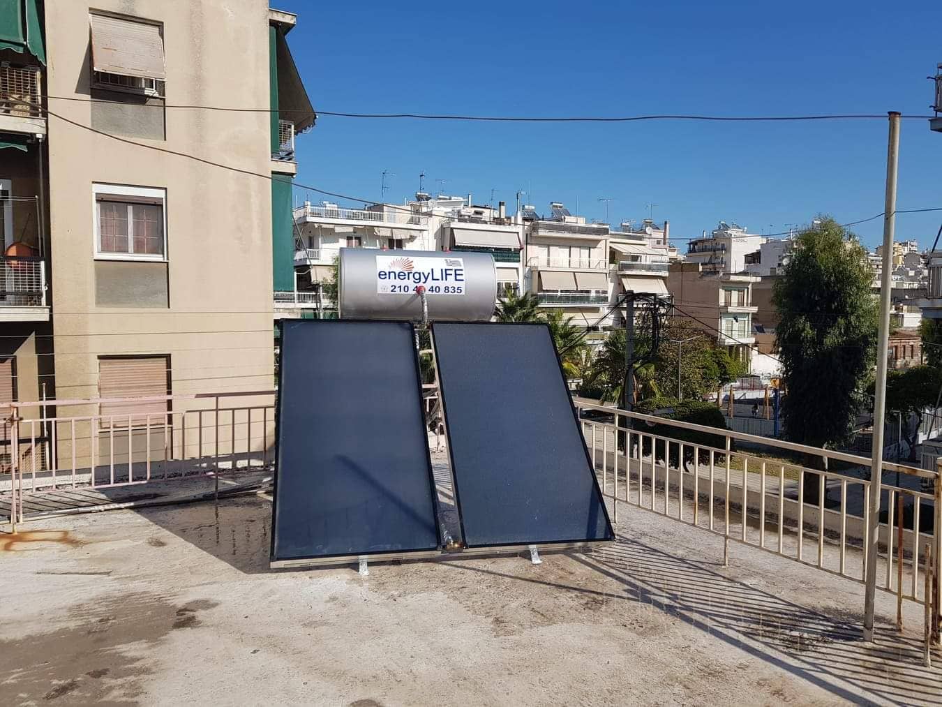 Εγκατάσταση νέου Ηλιακού Θερμοσίφωνα